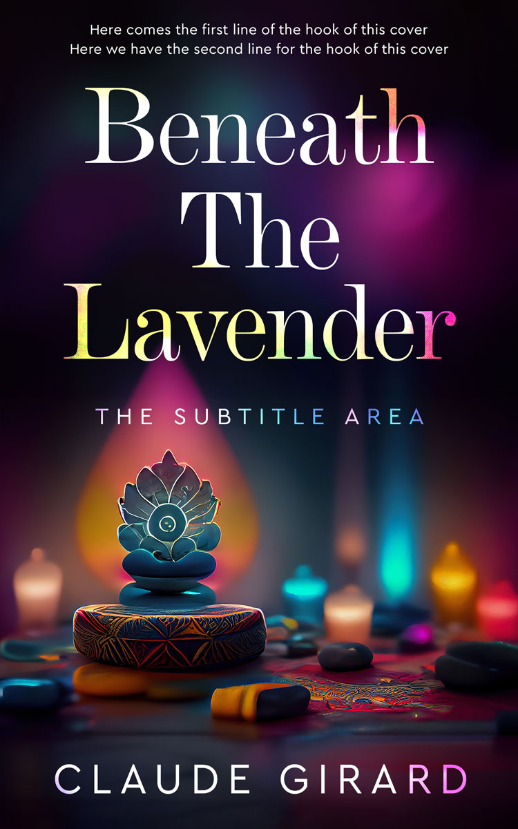 2D view of Premade Health & Mind & Body Book Cover - Mirage