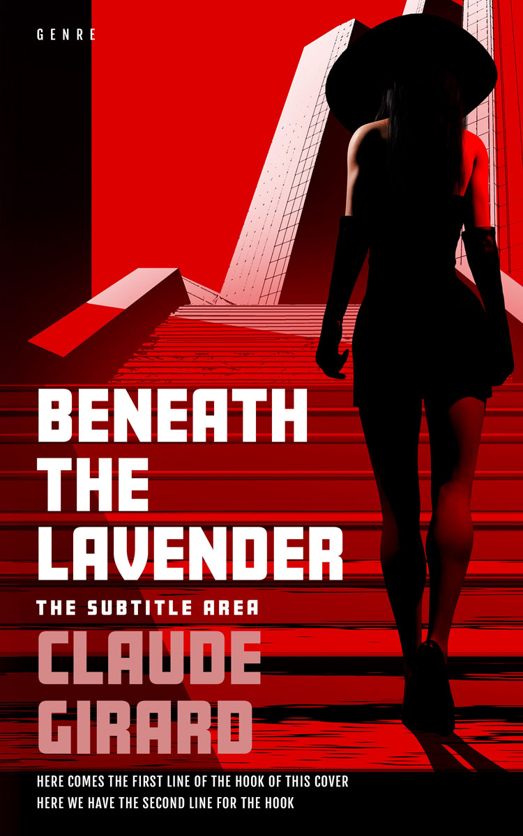 2D view of Premade Mystery & Thriller & Suspense Book Cover - Punch