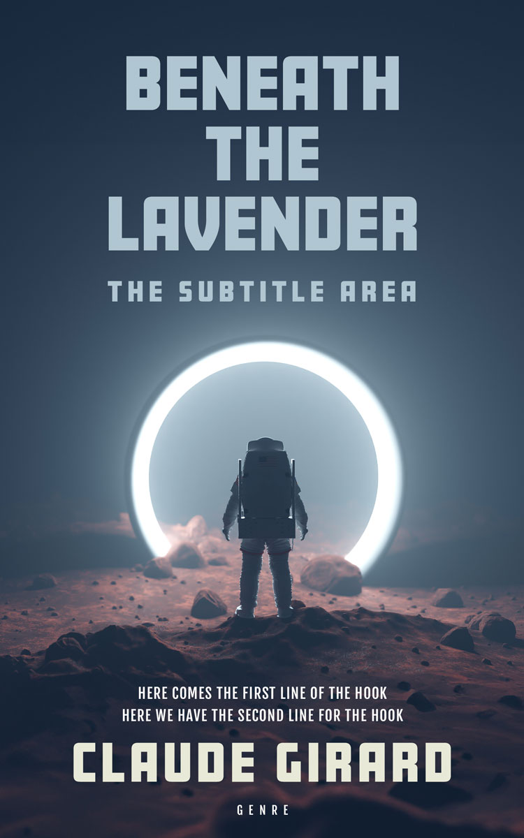 2D view of Pickled Bluewood #29955 - Premade Science Fiction Book Cover