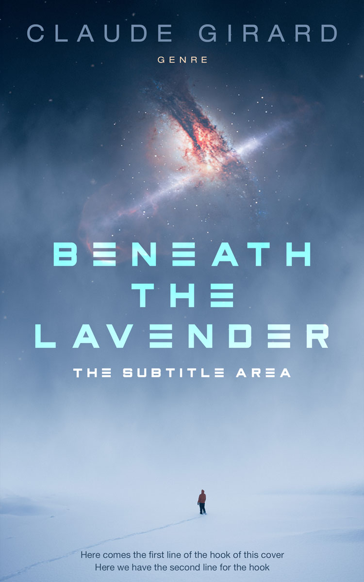 2D view of Bermuda Gray #29958 - Premade Science Fiction Book Cover