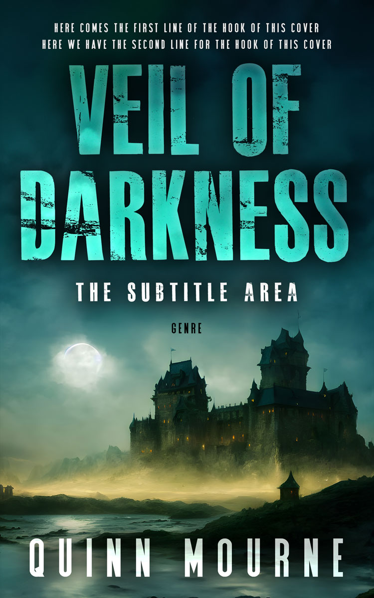 2D view of Gable Green #30017 - Premade Fantasy Book Cover