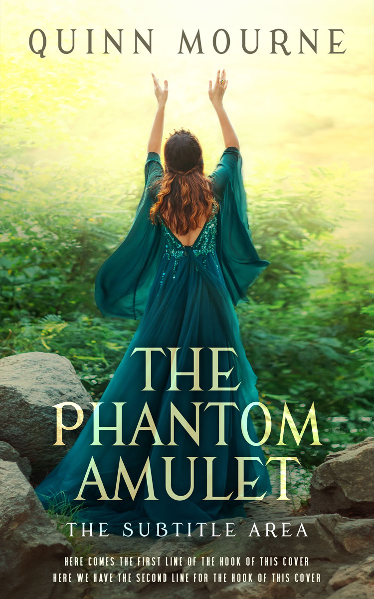 2D view of Premade Fantasy Book Cover - Mint Julep