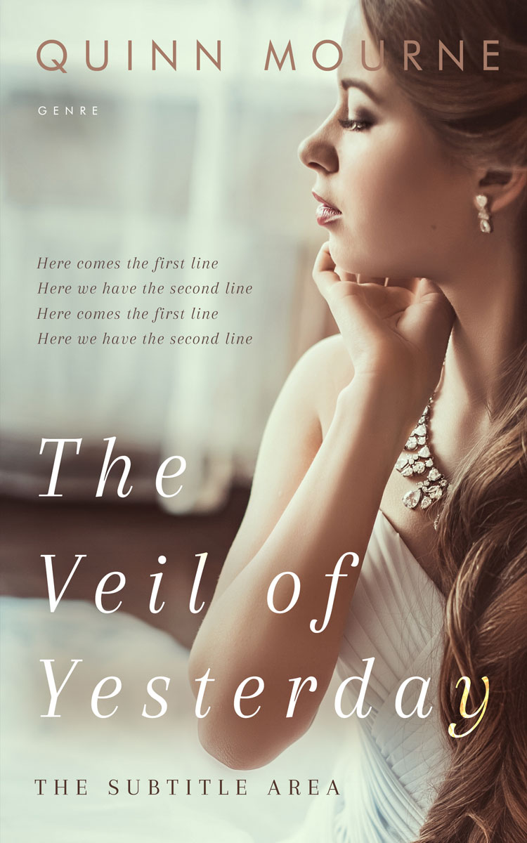 2D view of Foggy Gray #30064 - Premade Romance Book Cover