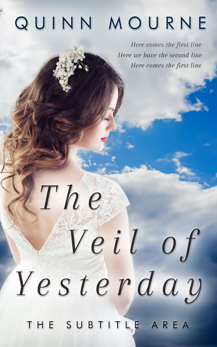 2D view of Premade Historical Book Cover - Quill Gray