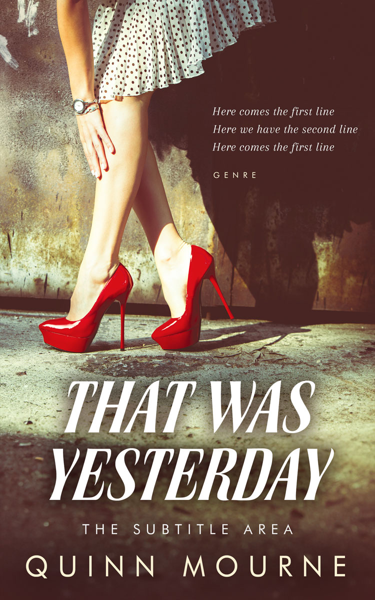 2D view of Premade Chick Lit Book Cover - Cowboy