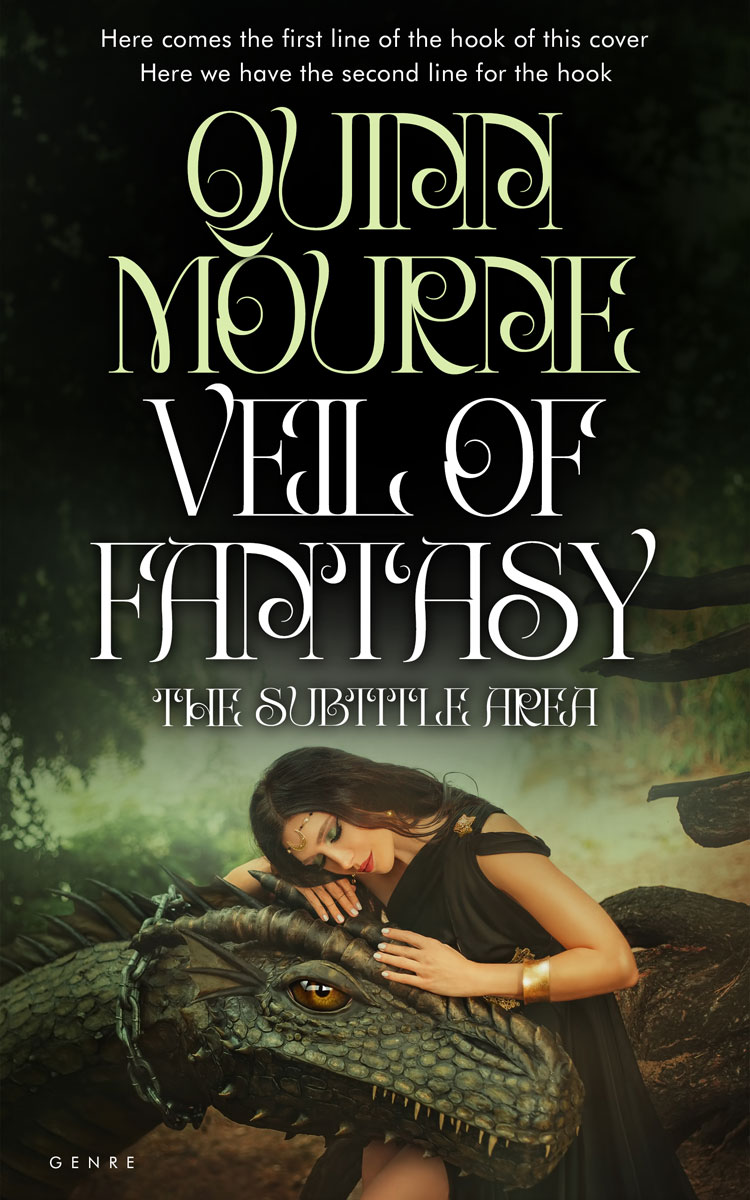 2D view of Rangoon Green #30088 - Premade Fantasy Book Cover