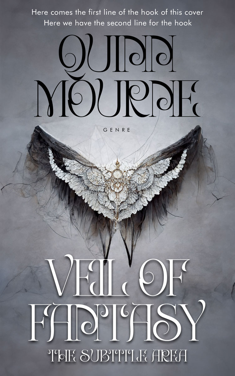 2D view of Storm Gray #30095 - Premade Fantasy Book Cover