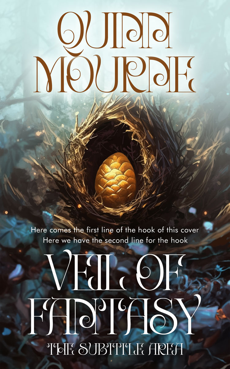 2D view of Paris White #30098 - Premade Fantasy Book Cover