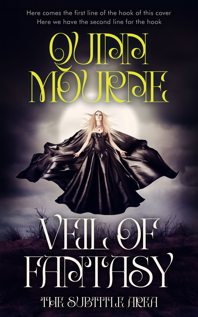 2D view of Premade Fantasy Book Cover - Coral Reef