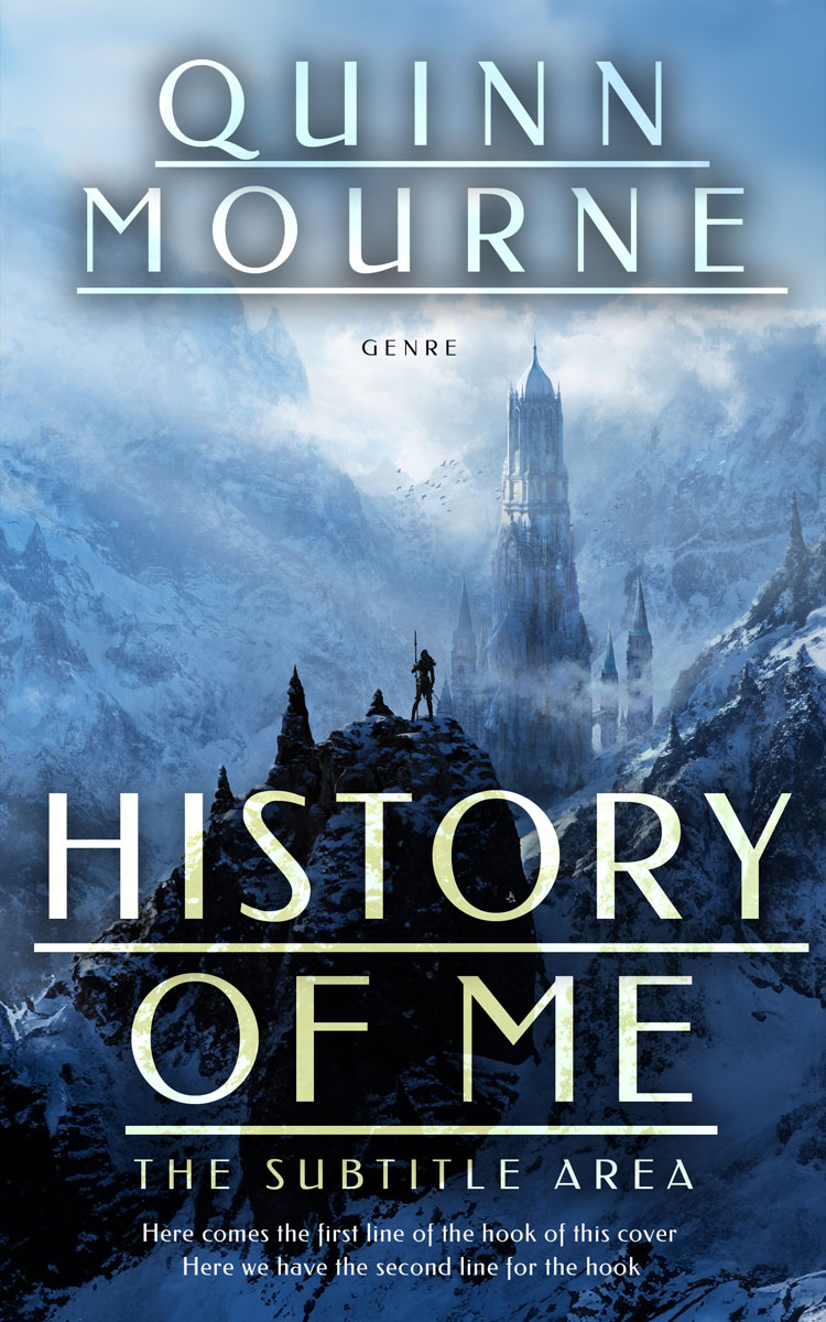 2D view of Bermuda Gray #30132 - Premade Fantasy Book Cover