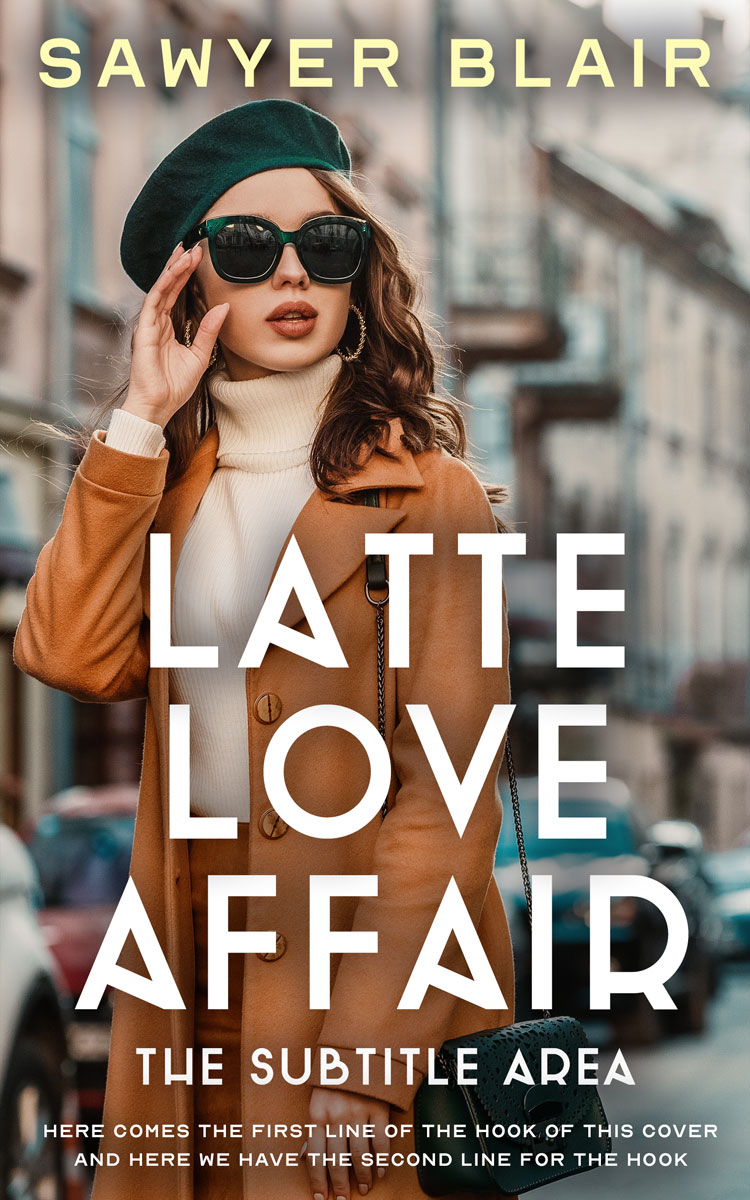 2D view of Premade Chick Lit Book Cover - Cement