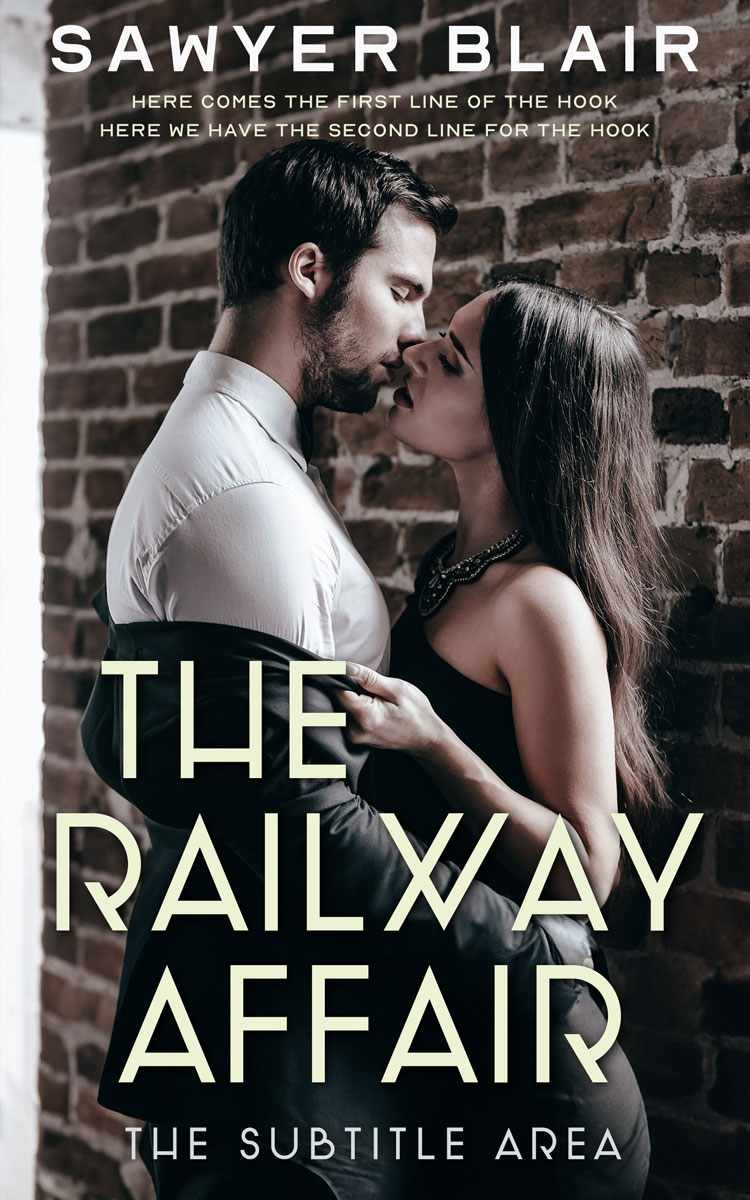 2D view of Quill Gray #30218 - Premade Romance Book Cover