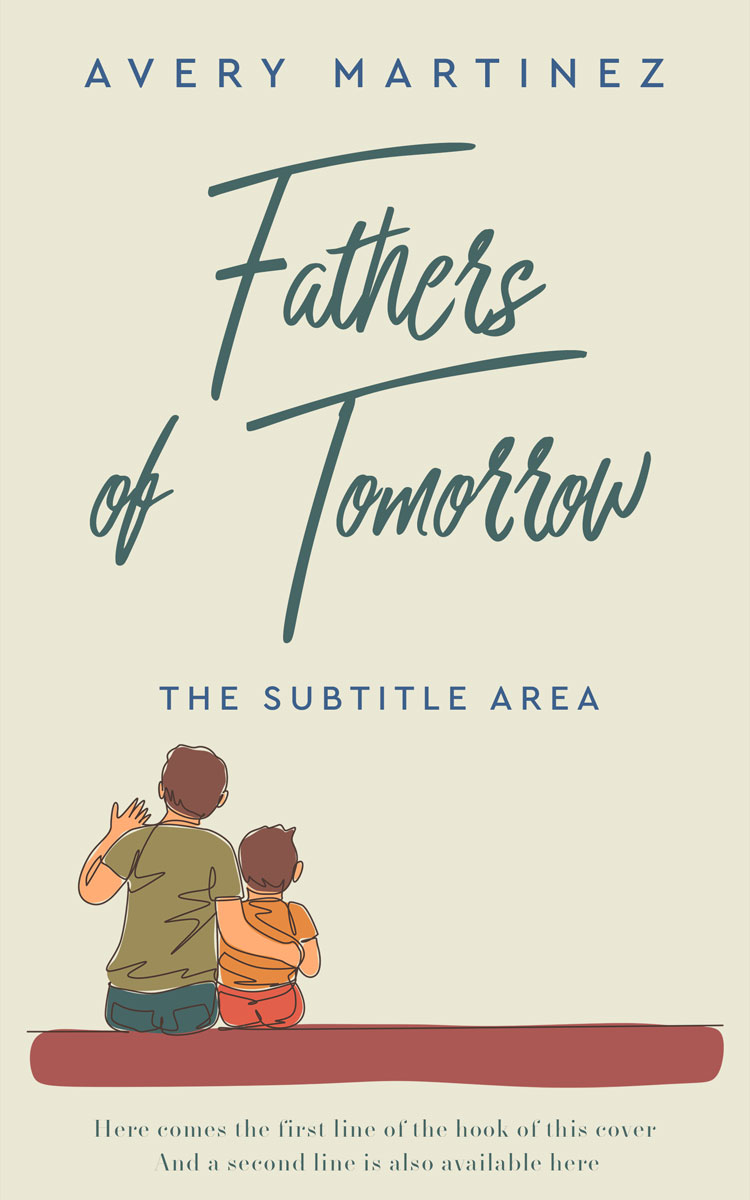 2D view of Premade Family & Parenting Book Cover - White Rock