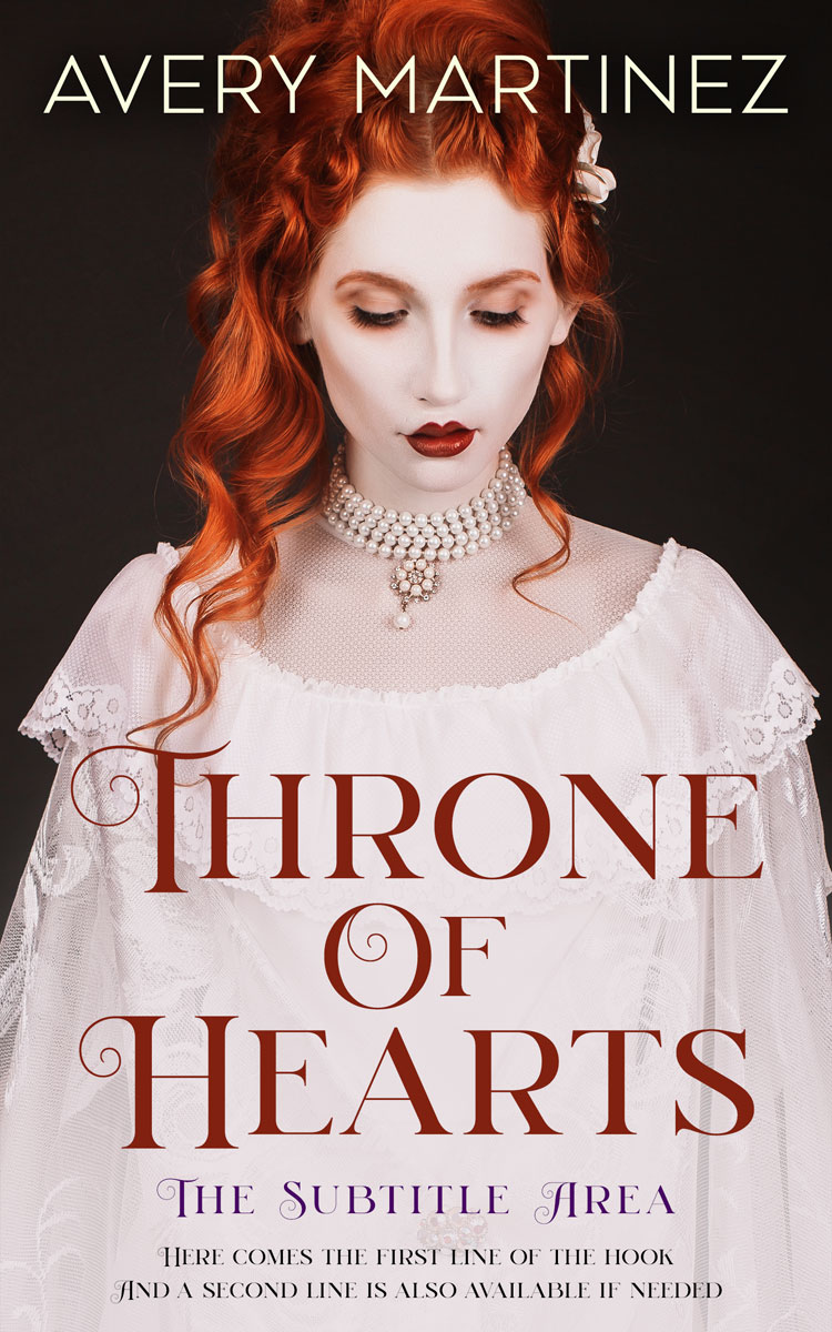 2D view of Premade Romance Book Cover - Swiss Coffee