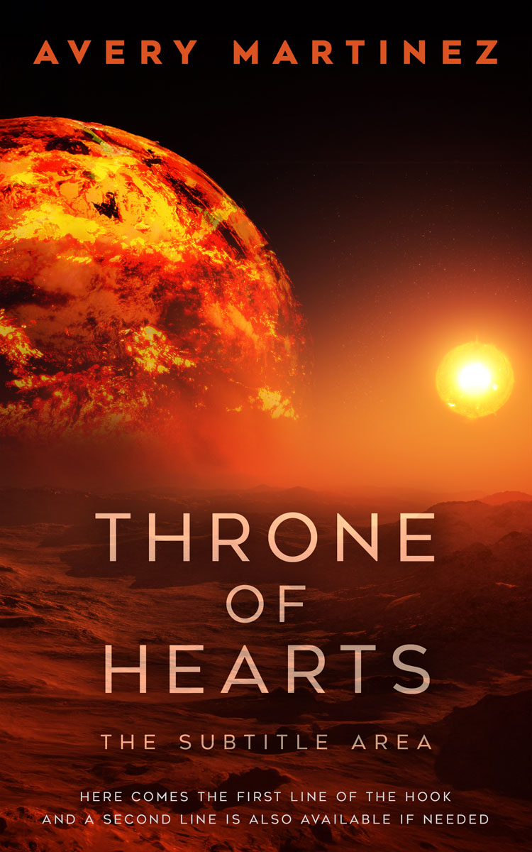 2D view of Hot Cinnamon #30291 - Premade Science Fiction Book Cover