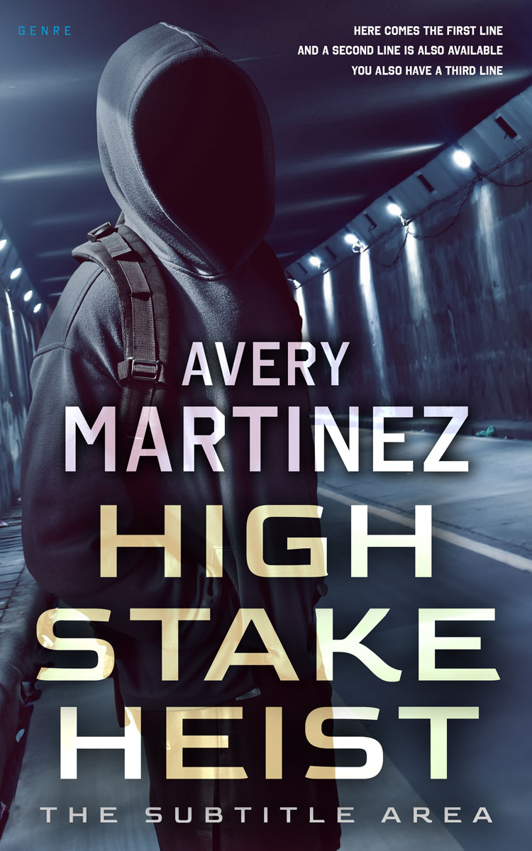 2D view of Steel Gray #30309 - Premade Mystery & Thriller & Suspense Book Cover