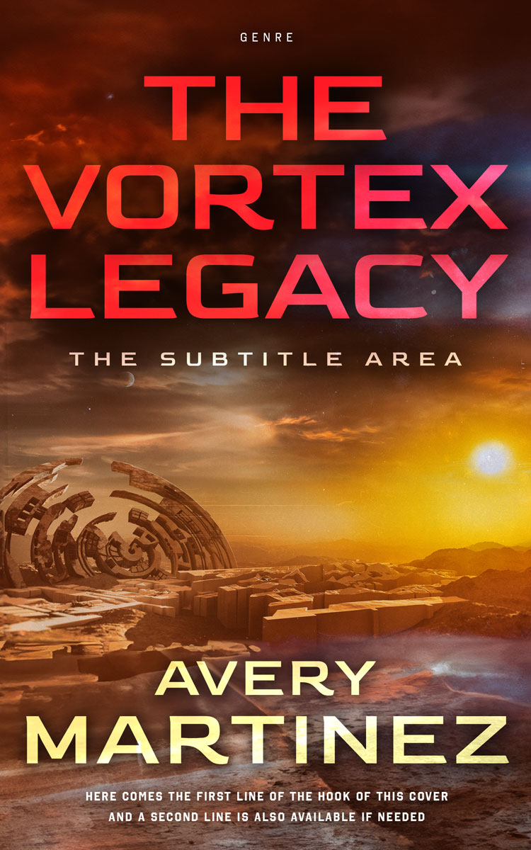 2D view of Premade Science Fiction Book Cover - Brown Derby