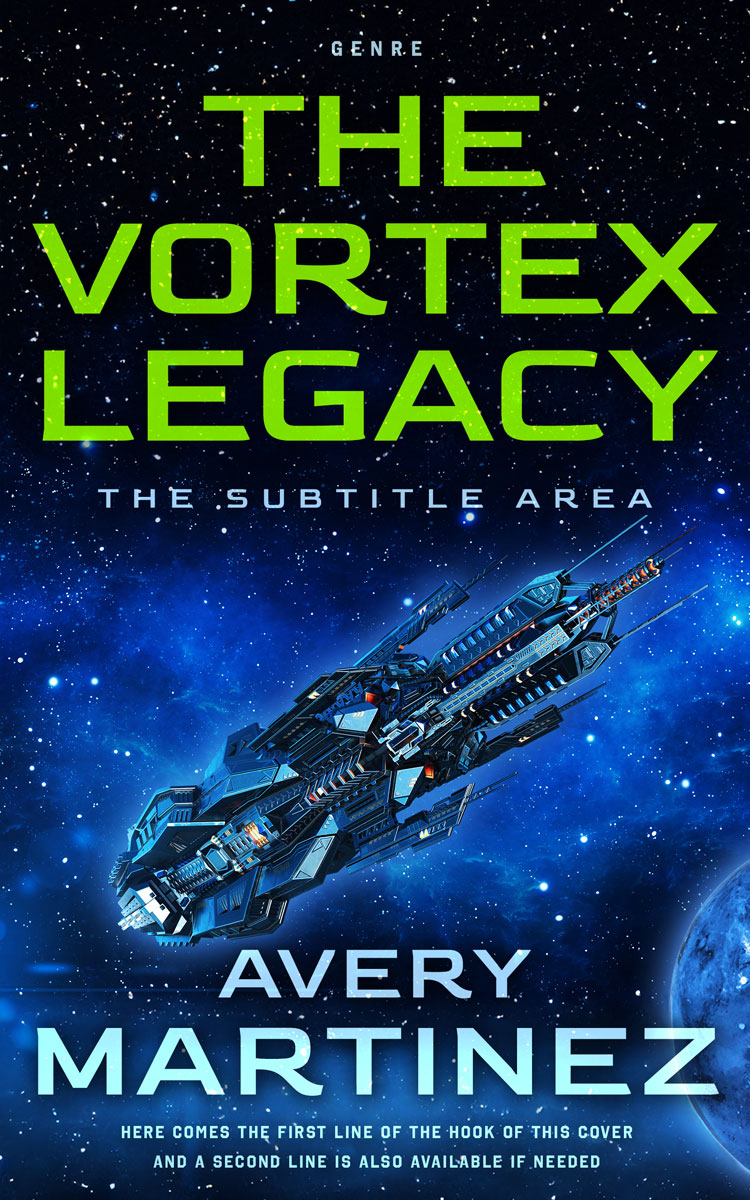 2D view of Black Pearl #30331 - Premade Science Fiction Book Cover