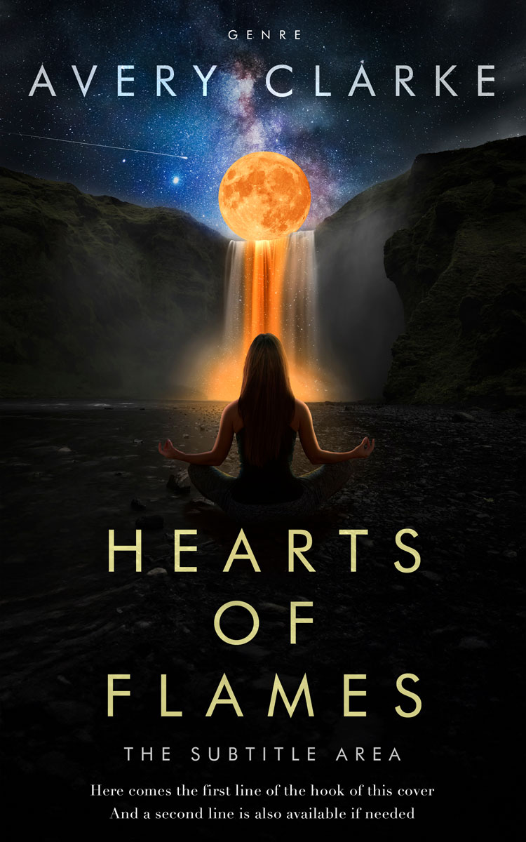 2D view of Black #30370 - Premade Health & Mind & Body Book Cover