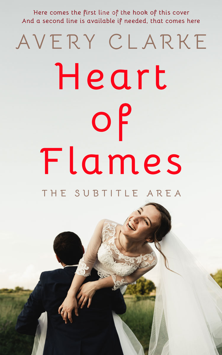 2D view of Cararra #30426 - Premade Romance Book Cover