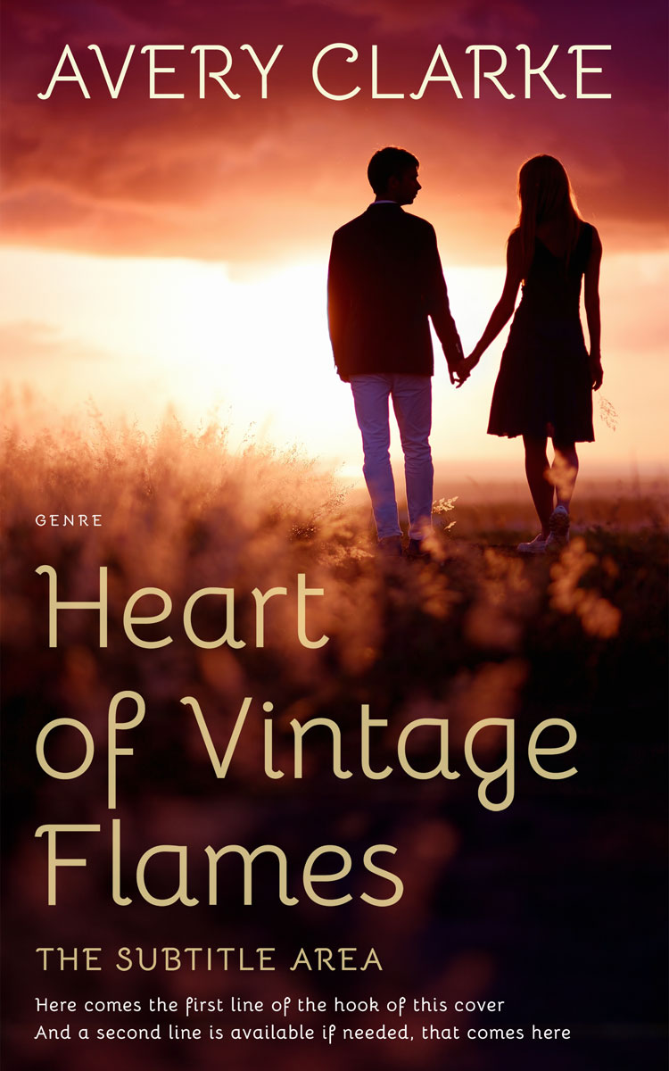 2D view of Gold Sand #30437 - Premade Romance Book Cover