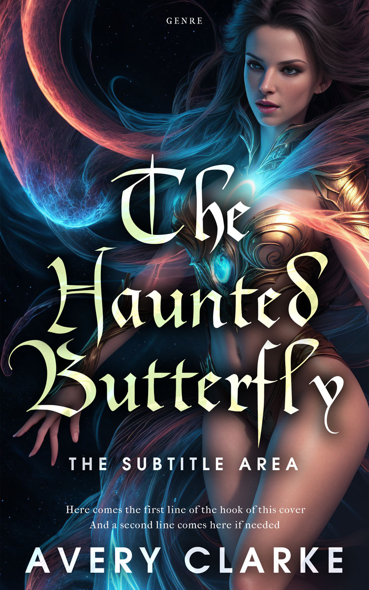 2D view of Shark #30453 - Premade Fantasy Book Cover