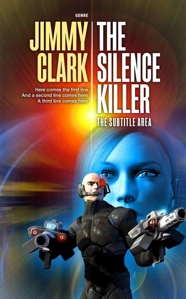 2D view of Thunder #30571 - Premade Science Fiction Book Cover