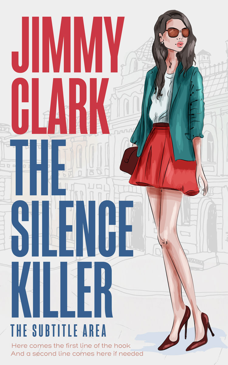 2D view of Premade Chick Lit Book Cover - San Juan