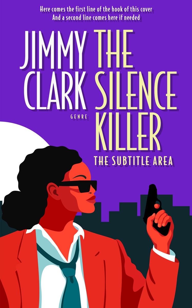 2D view of Purple Heart #30627 - Premade Mystery & Thriller & Suspense Book Cover