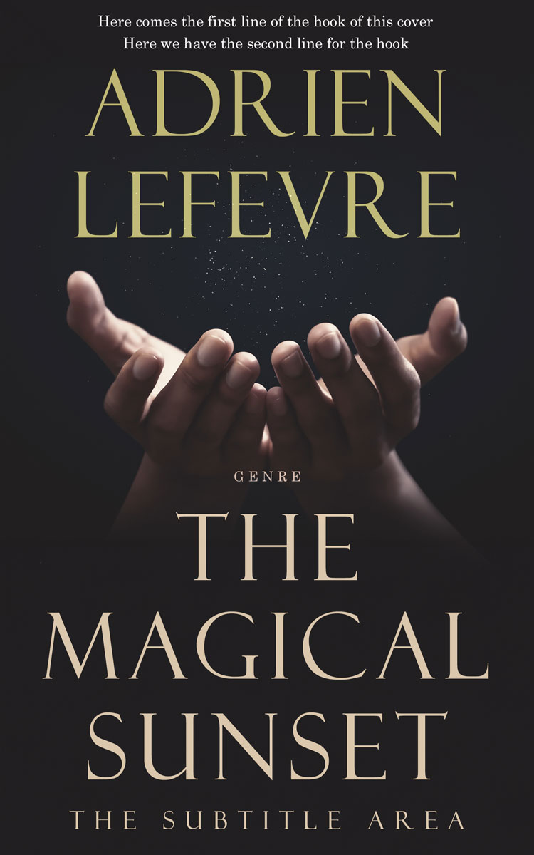 2D view of Premade Fantasy Book Cover - Thunder