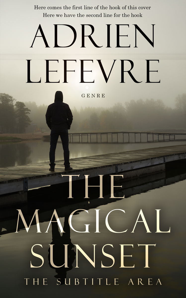 2D view of Premade Mystery & Thriller & Suspense Book Cover - Moon Mist