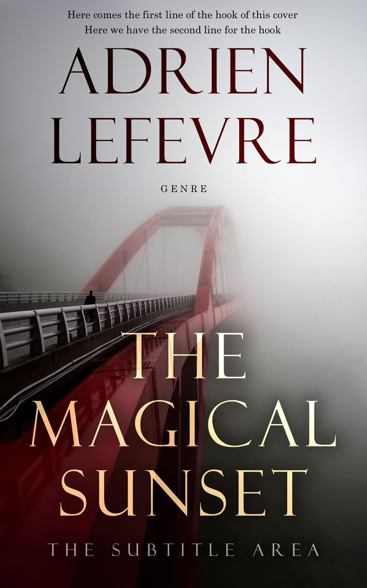 2D view of Premade Mystery & Thriller & Suspense Book Cover - Silver