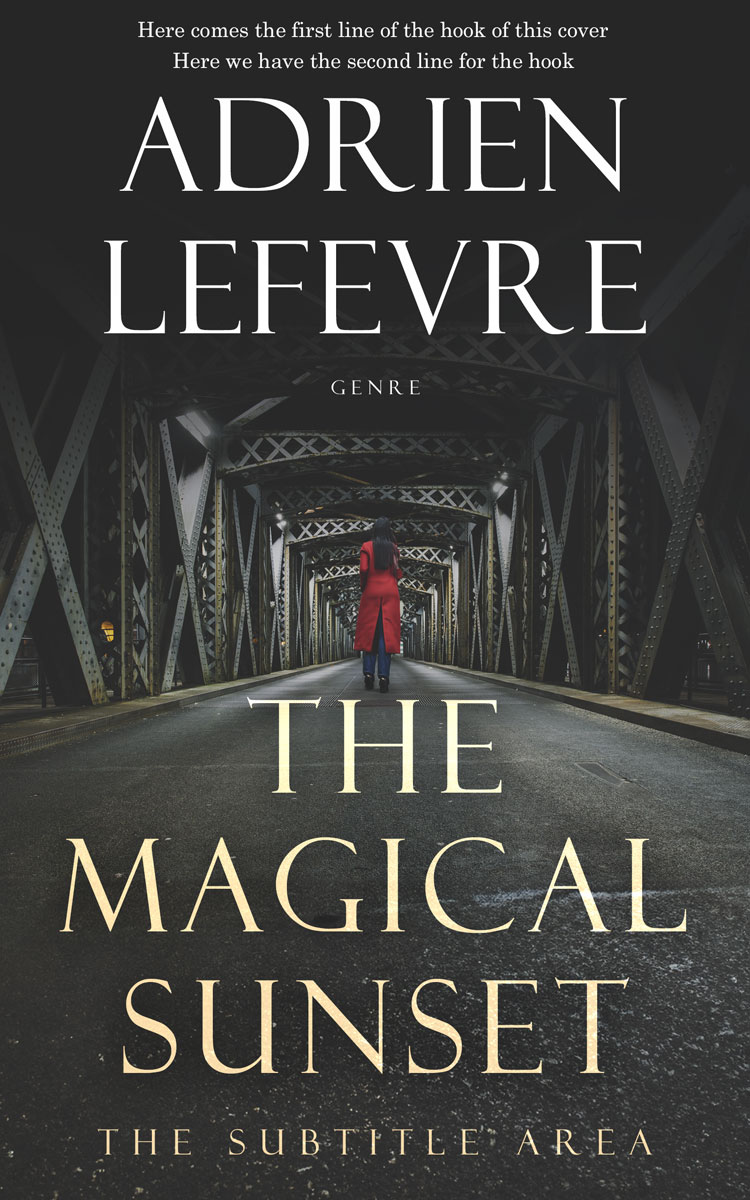 2D view of Premade Mystery & Thriller & Suspense Book Cover - Heavy Metal