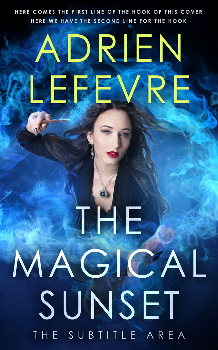 2D view of Premade Fantasy Book Cover - Blue Zodiac