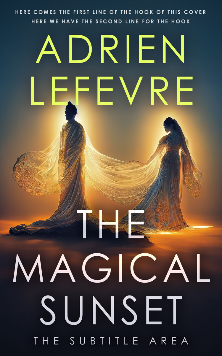 2D view of Premade Fantasy Book Cover - Whiskey