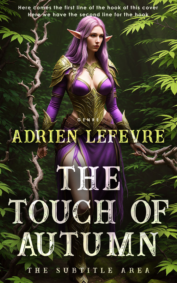 2D view of Premade Fantasy Book Cover - Rangoon Green