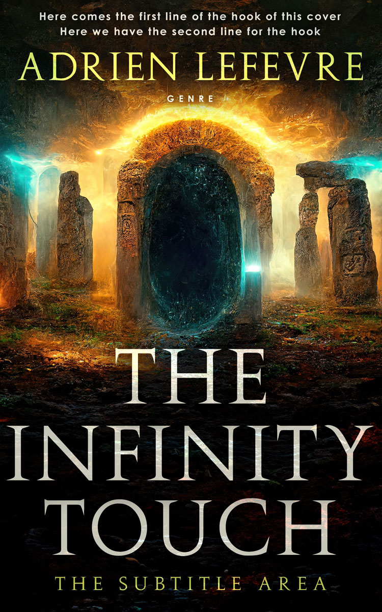 2D view of Premade Fantasy Book Cover - Laser