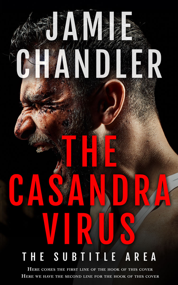 2D view of Premade Action & Adventure Book Cover - Japonica