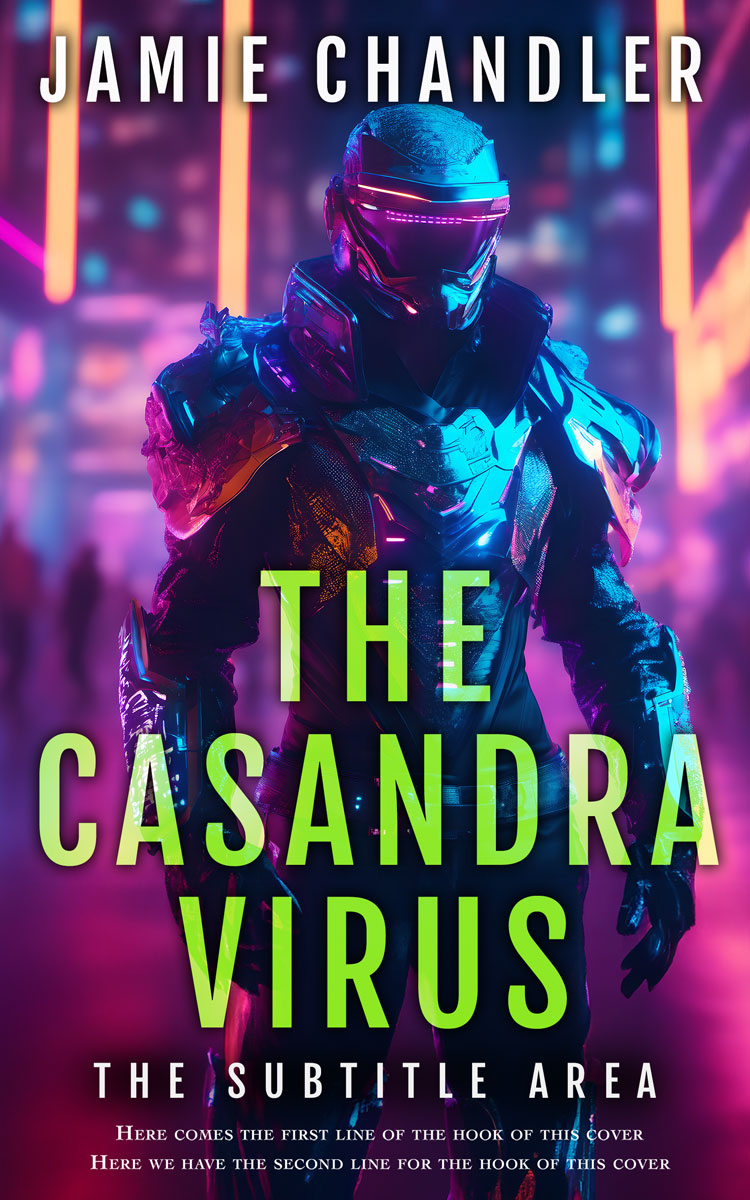 2D view of Premade Science Fiction Book Cover - Port Gore