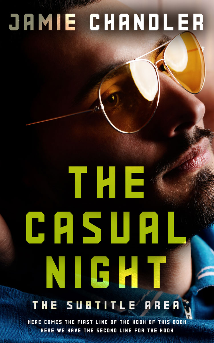 2D view of Premade Action & Adventure Book Cover - Husk