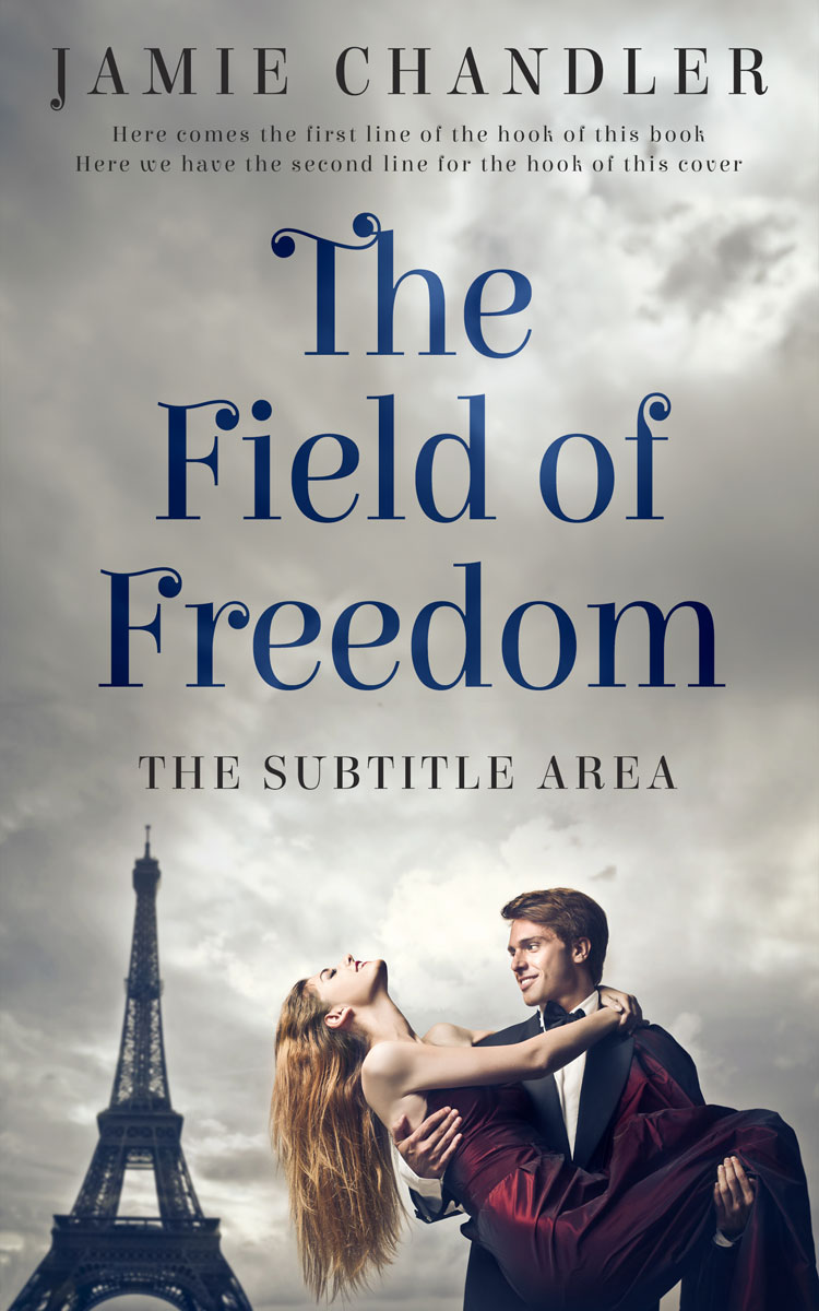 2D view of Gray Nickel #30889 - Premade Romance Book Cover