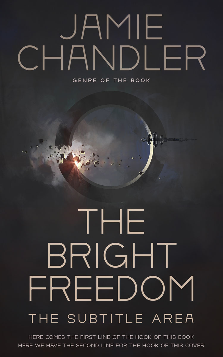 2D view of Premade Science Fiction Book Cover - Thunder