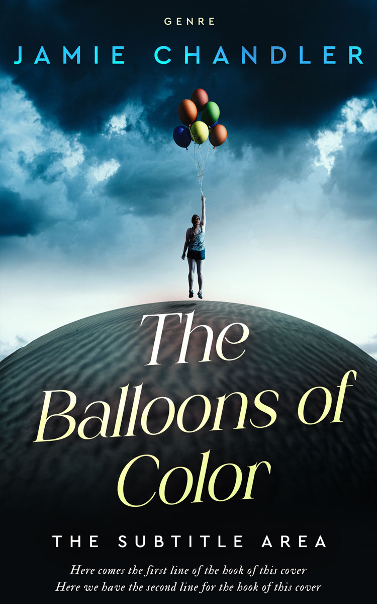 2D view of Premade Surreal Book Cover - Paris White