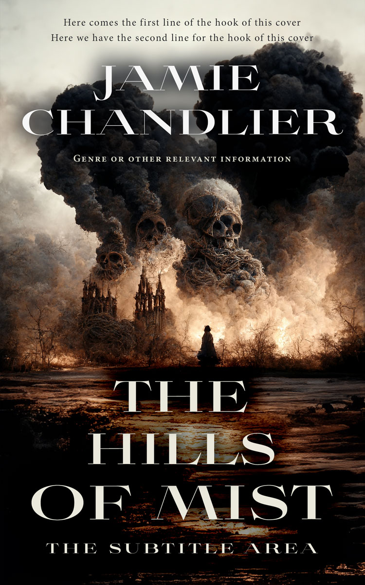 2D view of Soft Amber #31058 - Premade Apocalyptica Book Cover