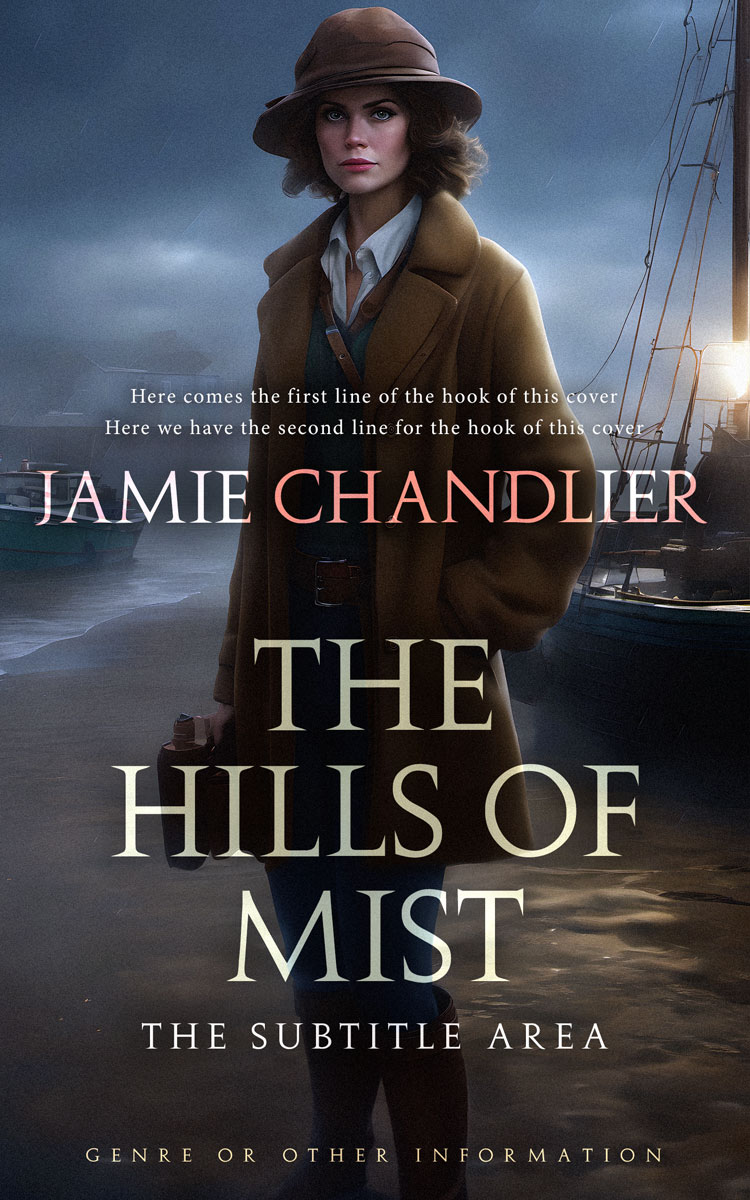 2D view of Shark #31078 - Premade Mystery & Thriller & Suspense Book Cover