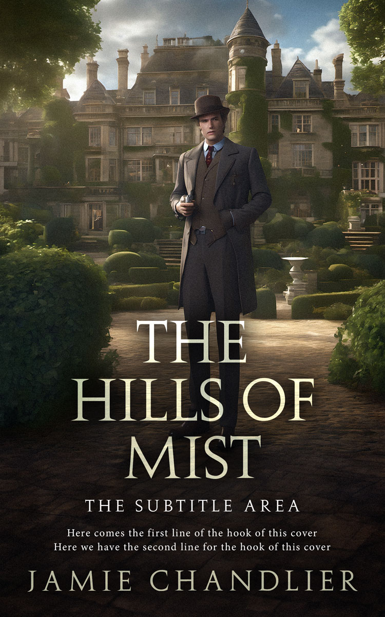 2D view of Premade Mystery & Thriller & Suspense Book Cover - Zeus