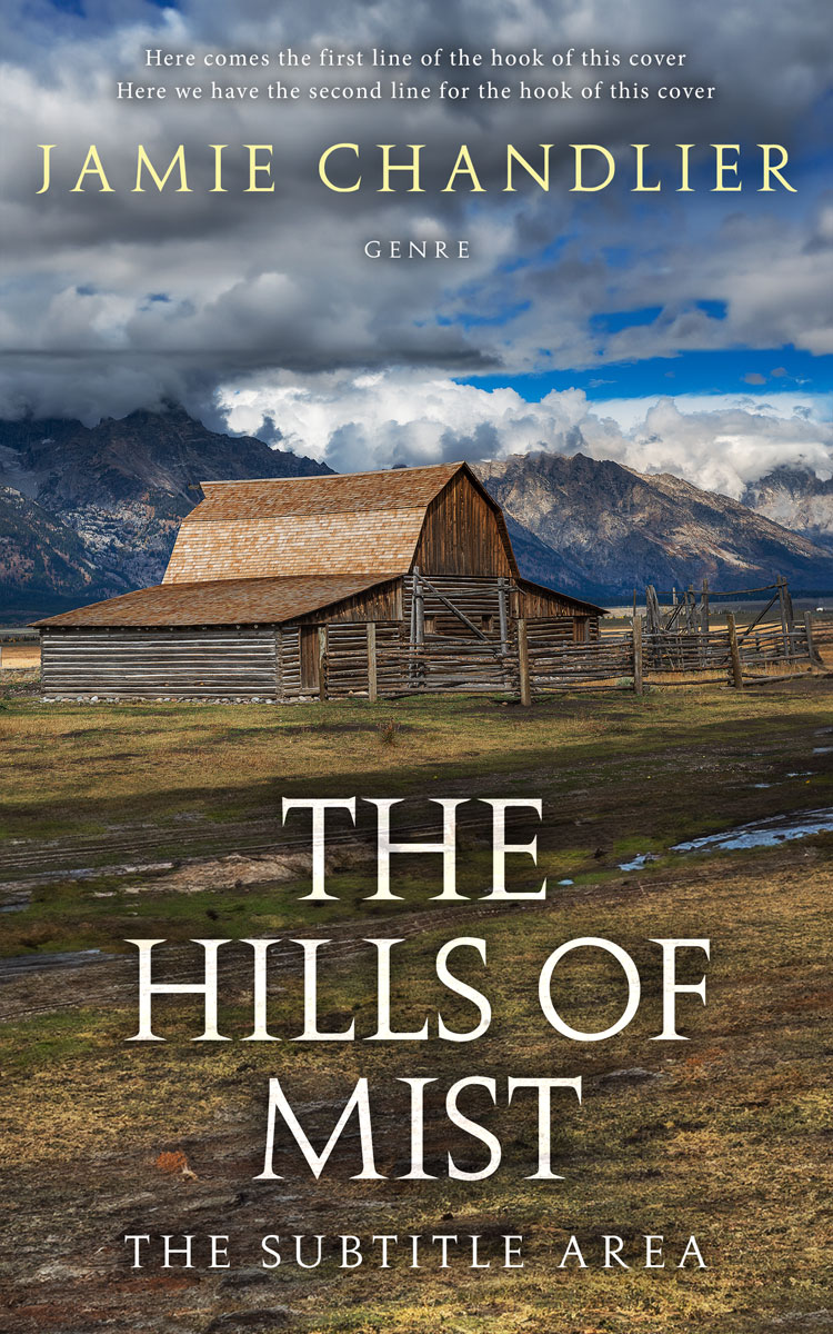 2D view of Fuscous Gray #31093 - Premade Western Book Cover