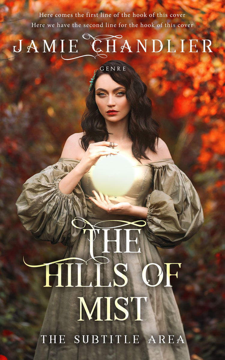 2D view of Premade Fantasy Book Cover - Saddle