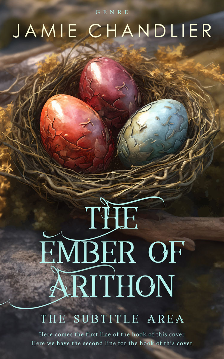 2D view of Taupe #31204 - Premade Fantasy Book Cover