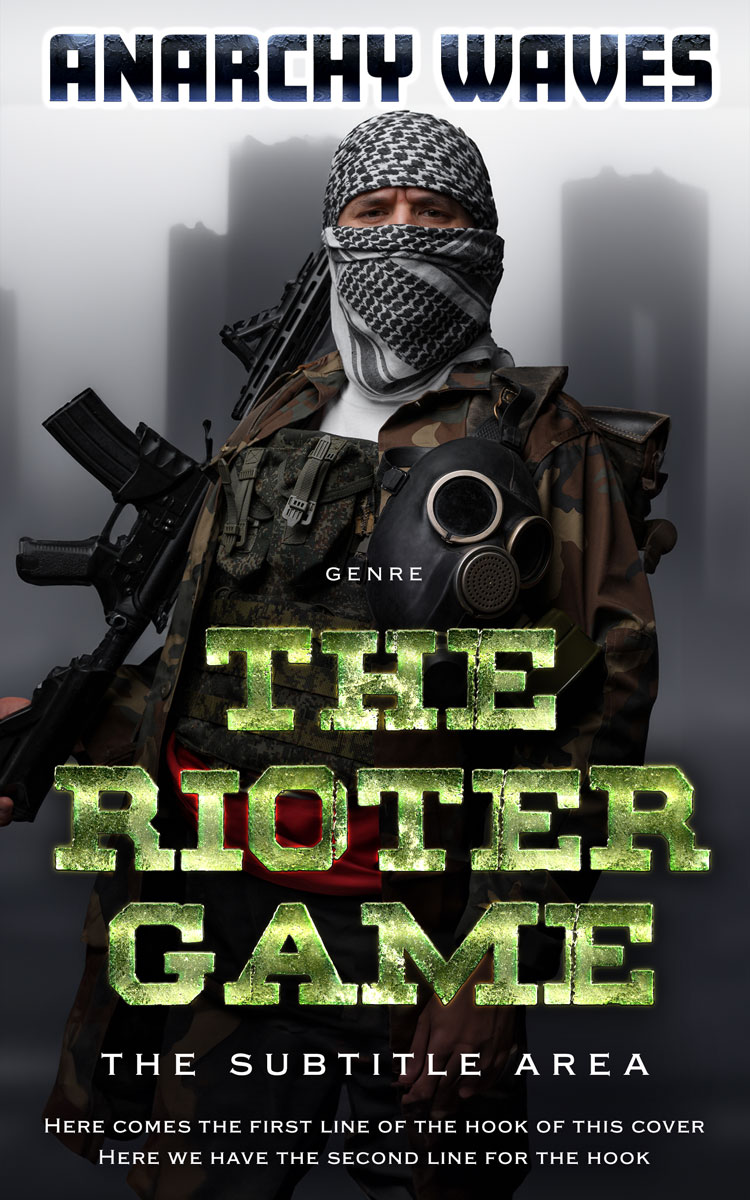 2D view of Premade Apocalyptica Book Cover - Moon Mist